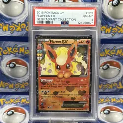 FLAREON EX - 2016 Pokemon XY Generations Radiant Collection #RC6 - NM/M - PSA 8 - Image 1