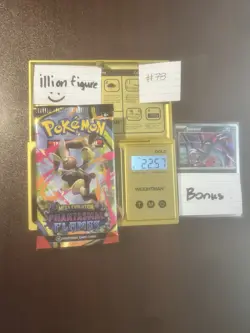VERY HEAVY! BIG HITUUU 22.57g Phantasmal Flames Pokemon TCG Booster (SEALED) - Image 1