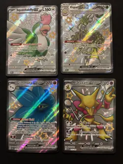 Pokemon TCG: SV Paldean Fates- 4 Card Ex Shiny Full Art Lot - Image 2