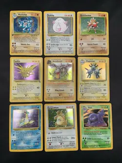 Vintage Holo Rare Pokemon Card Lot WOTC 1999 - Base Set, Jungle, Fossil - MP/HP - Image 1