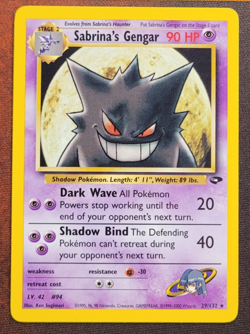 Pokemon TCG Sabrina's Gengar Gym Challenge 29/132 Non-Holo Rare Unlimited NM - Image 1