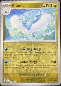 Altaria 134/191 Sv08: Surging Sparks Reverse Holo - Pokemon Card - Image 1