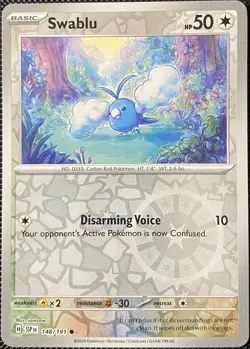 Swablu 148/191 Sv08: Surging Sparks Reverse Holo - Pokemon Card - Image 1