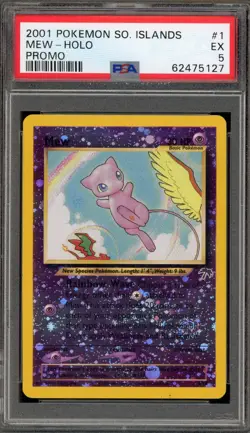 Pokemon Mew Southern Islands Holo Promo #1 PSA 5 - Image 1