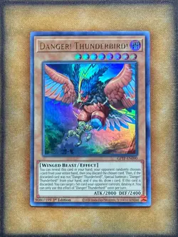 Yugioh Danger! Thunderbird! GFTP-EN090 Ultra Rare 1st Ed NM - Image 1