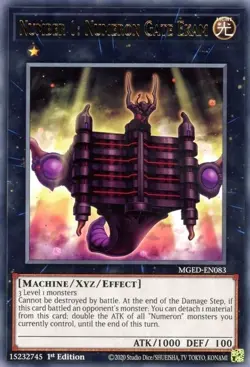 Yugioh - Number 1: Numeron Gate Ekam (Rare) (1st Edition) - MGED-EN083 P - Image 1