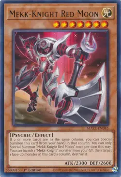Yugioh - Mekk-Knight Red Moon (Rare) (1st Edition) - MAZE-EN045 P - Image 1