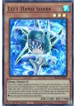 Yugioh - Left-Hand Shark (Ultra Rare) (1st Edition) - BROL-EN049 P - Image 1