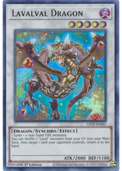 Yugioh - Lavalval Dragon (Ultra Rare) (1st Edition) - GFTP-EN047 P - Image 1