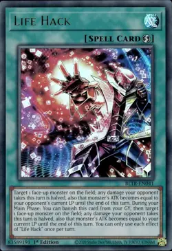 Yugioh - Life Hack (Ultra Rare) (1st Edition) - BLTR-EN041 P - Image 1