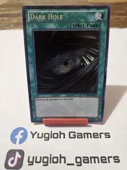 Yu-Gi-Oh Dark Hole LCYW Unlimited Secret Rare Light Played - Image 1