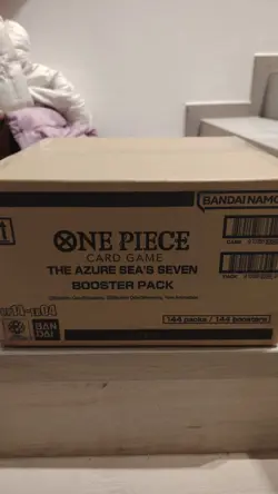 One Piece TCG OP14 The Azure Sea's Seven Sealed Case ENGLISH Paper Sleeve 144 Pc - Image 1
