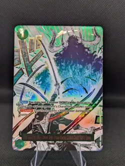 Demon Aura Nine Sword Style Asura Blades Drawn Dead Man's Game Alt Art OP12-037 - Image 3