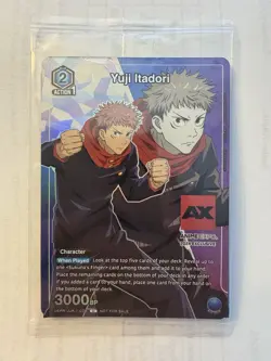 Union Arena Yuji Itadori Anime Expo 2024 Jujutsu Kaisen Promo JJK-1-038 Sealed - Image 1