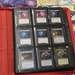 Magic MTG Binder Collection Lot 178 Cards Lots Of Foil. Some Lands. With Binder - Image 2