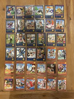 One Piece Visual Adventure Part 1. Non Holo Complete Set of 36 Cards. MINT - Image 1