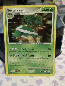Pokemon Card Torterra 17/130 Diamond and Pearl Holo - Image 1