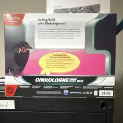 Pokemon Oinkologne ex Box TCG Sealed Promo Booster Oversized Card 2023 - Image 2