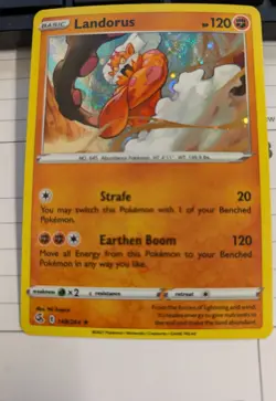 Full HD Galaxy Swirl Pokemon Landorus 148/264 Cosmos Holo Promo Card - Image 1