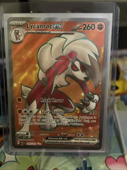 Pokemon TCG Lycanroc EX Scarlet & Violet Paldea Evolved Holo Ultra Card 241/193 - Image 1