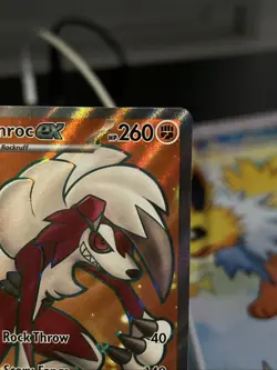 Pokemon TCG Lycanroc EX Scarlet & Violet Paldea Evolved Holo Ultra Card 241/193 - Image 4