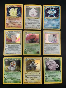 Vintage Pokemon Cards Holo Rare WOTC Lot Gym Heroes, Team Rocket, Base Set MP/HP - Image 1