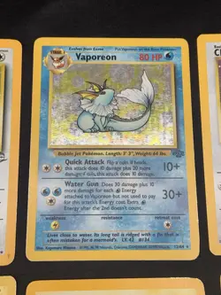 Vintage Rare Holo Pokemon Card Lot 1999/2000, Base Set 2, Jungle, Fossil - MP/HP - Image 3
