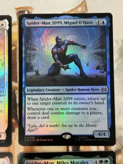 FOIL Eternal Spider-Man Lot of Miles Morales, Peter Parker, Gwen & Miguel - NM/M - Image 3