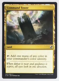 X 1 Command Tower NM 237 C19 Commander 2019 MTG Magic The Gathering - Image 1