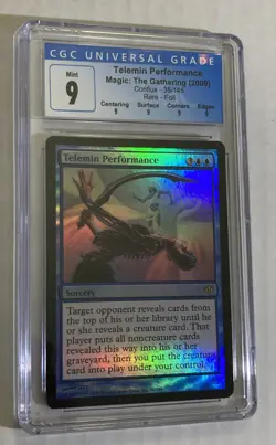 Telemin Performance Conflux Rare Foil Graded CGC 9 Mint MTG Magic the Gathering - Image 1