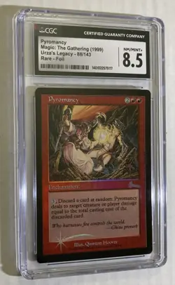 Pyromancy Urzas Legacy Rare Foil Graded CGC 8.5 NM/Mint MTG Magic the Gathering - Image 1