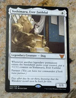 MTG 1x Yoshimaru, Ever Faithful 32 Commander Kamigawa Neon Dynasty Magic x1 NM - Image 1