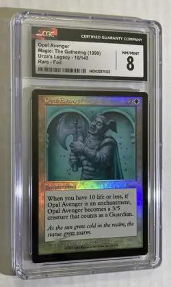 Opal Avenger Urzas Legacy Rare Foil Graded CGC 8 NM/MINT MTG Magic the Gathering - Image 1