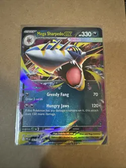 Mega Sharpedo ex 061/094 Double Rare Phantasmal Flames Pokemon NM - Image 1
