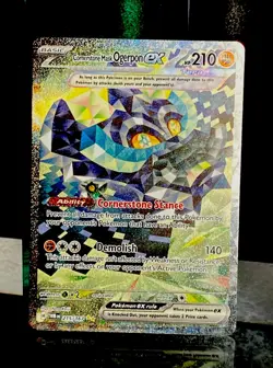 POKEMON TWILIGHT MASQUERADE CORNERSTONE MASK OGERPON EX SIR 215/167 -L👀K-CLEAN - Image 1