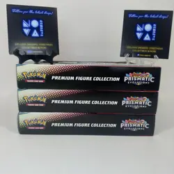 Pokemon Scarlet & Violet Prismatic Evolutions Premium Figure Collection Lot Of 3 - Image 5