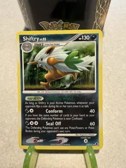 Pokemon Shiftry 13/111 Rising Rivals Holo Rare LP - Image 1