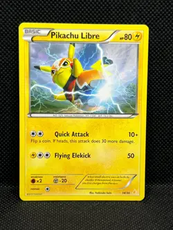 Pokemon Tcg Pikachu Libre 14/30 Trainer Kit Non Holo - Image 1