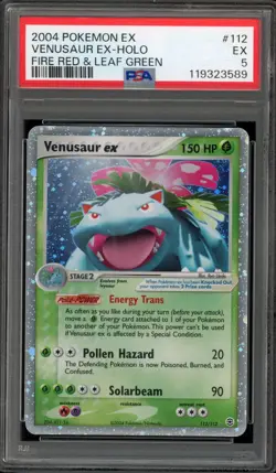 Pokemon Venusaur ex EX Fire Red & Leaf Green Holo Ultra Rare #112 PSA 5 - Image 1