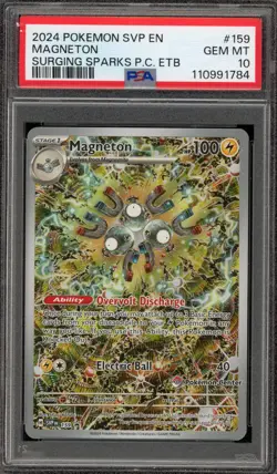 Pokemon Center Stamp Promo Magneton Surging Sparks ETB SVP EN 159 PSA 10 - Image 1