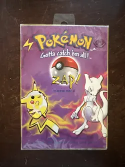 WOTC 1999 Pokemon Zap! Theme Deck Factory Sealed Vintage - Image 1