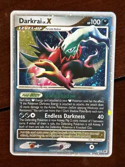 Pokemon Diamond & Pearl Darkrai Lv X Promo DP19 Holo Rare Mp Swirl - Image 1