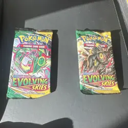 Pokemon TCG Sword & Shield Evolving Skies Booster Pack *Two Packs* - Image 1
