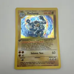1999 Pokemon Set 1st Edition Machamp Holo #8/102 - Image 1
