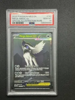 2025 Pokemon MEGA Absol EX Special Illustration Rare #180 PSA GEM MINT 10 - Image 1