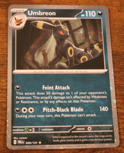 Pokemon Scarlet & Violet Prismatic Evolutions Umbreon Holo 059/131 - Image 1