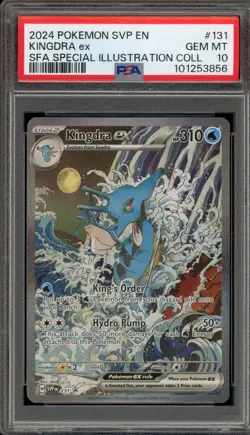 Pokemon Kingdra ex SFA Special Illustration Coll. Promo SVP EN 131 PSA 10 - Image 1
