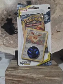 Pokemon Sun And Moon Unbroken Bonds Coin Eevee Promo Blister Pack Factory Sealed - Image 1