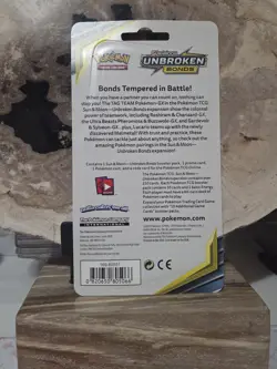 Pokemon Sun And Moon Unbroken Bonds Coin Eevee Promo Blister Pack Factory Sealed - Image 2
