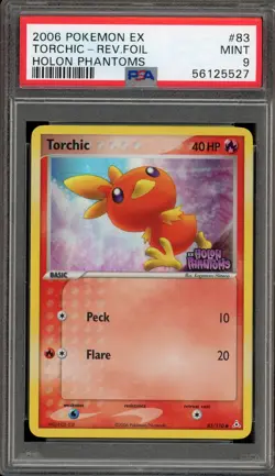 Pokemon Torchic EX Holon Phantoms Reverse Holo #83 PSA 9 Mint - Image 1